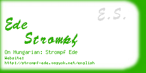 ede strompf business card